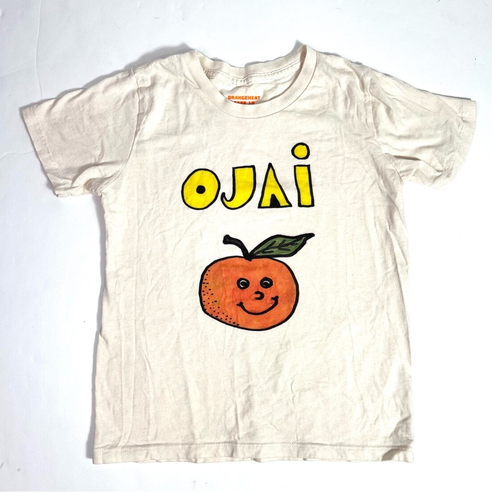 Orangeheat Organic Cotton Ojai Orange T-shirt Unisex Size 10